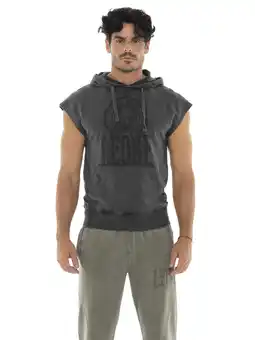 Decathlon Niet-geborsteld mouwloos herensweatshirt van Leone Old Wash-stof aanbieding