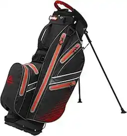 Decathlon Longridge Aqua 2 Waterdichte Standbag, Zwart/Rood aanbieding