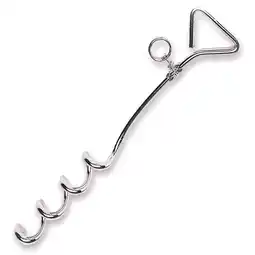 Decathlon Spiraalharing 40 cm grondschroef grondanker Spiraal grondankerharing staal aanbieding