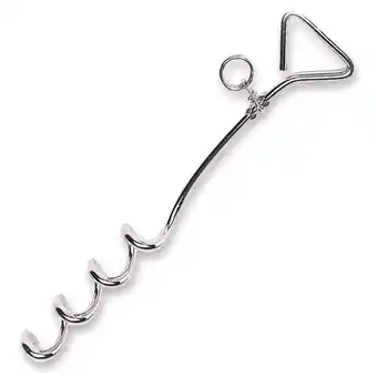 Decathlon Spiraalharing 40 cm grondschroef grondanker Spiraal grondankerharing staal aanbieding