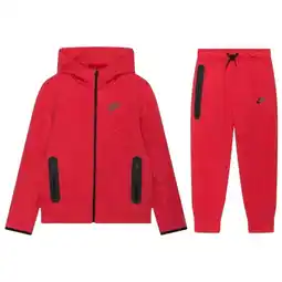 Decathlon Full Zip Hoodie Joggers Set Sportswear Tech Fleece Light University Red Heather aanbieding