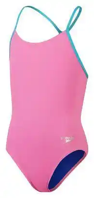 Decathlon Speedo Solid Lane Line Back kinderbadpak aanbieding