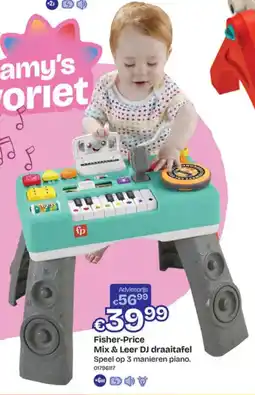 Dreamland Fisher Price Mix & Leer DJ draaitafel aanbieding