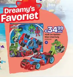 Dreamland Hulk en spider man voertuig aanbieding