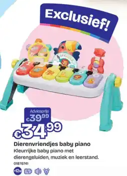Dreamland Dierenvriendjes baby piano aanbieding