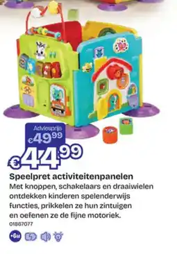 Dreamland Speelpret activiteitenpanelen aanbieding