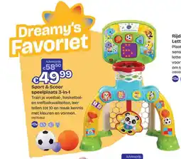 Dreamland Sport & scoor speelplaats 3 in 1 aanbieding