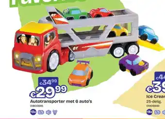 Dreamland Autotransporter met 6 auto's aanbieding