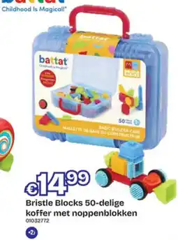 Dreamland Bristle Blocks koffer met noppenblokken aanbieding