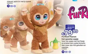Dreamland FurReal Peanut het speelse aapje aanbieding