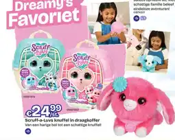 Dreamland Scruff-a Luvs knuffel in draagkoffer aanbieding