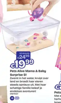 Dreamland Pets Alive Mama & Baby Surprise S1 aanbieding