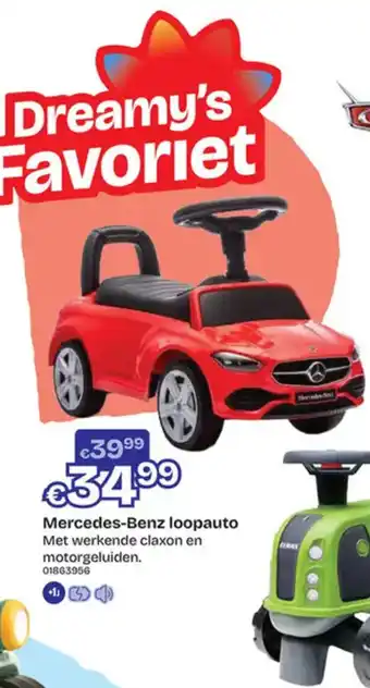 Dreamland Mercedes benz loopauto aanbieding