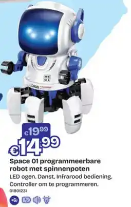 Dreamland Space 01 programmeerbare robot met spinnenpoten aanbieding