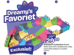 Dreamland Skatepark multicolour 6-in-1 aanbieding