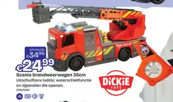 Dreamland Scania brandweerwagen aanbieding