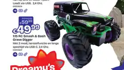 Dreamland 1:15 RC Smash & Bash Grave Digger aanbieding