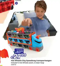 Dreamland Hot Wheels City Speedway transportwagen aanbieding