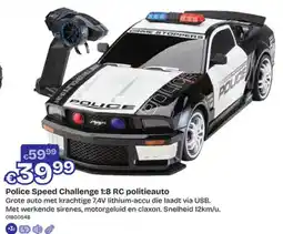 Dreamland Police Speed Challenge 1:8 RC politieauto aanbieding
