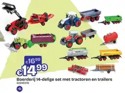 Dreamland Boerderij 14 delige set met tractoren en trailers aanbieding