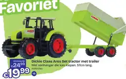 Dreamland Dickie Claas Ares Set tractor met trailer aanbieding