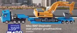 Dreamland Siku 1847 Dieplader met Liebherr graafmachine aanbieding