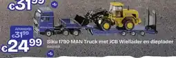 Dreamland Siku 1790 MAN Truck met JCB Wiellader en dieplader aanbieding