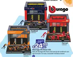 Dreamland Bburago Pit Pass 1:43 aanbieding