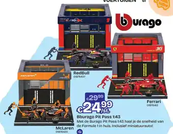 Dreamland Bburago Pit Pass 1:43 aanbieding