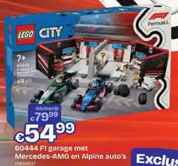 Dreamland 60444 F1 garage met Mercedes-AMG en Alpine auto's aanbieding