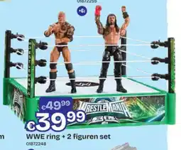 Dreamland WWE ring + 2 figuren set aanbieding