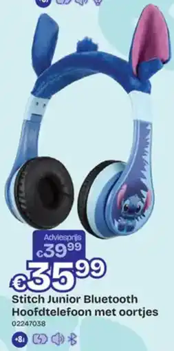 Dreamland Stitch Junior Bluetooth Hoofdtelefoon met oortjes aanbieding