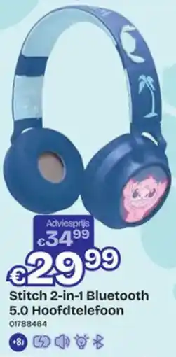 Dreamland Stitch 2-in-1 Bluetooth 5.0 Hoofdtelefoon aanbieding