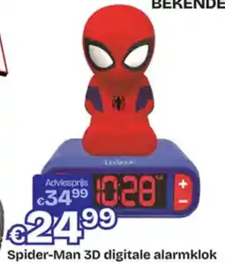 Dreamland Spider-Man 3D digitale alarmklok aanbieding