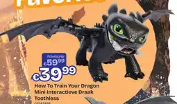 Dreamland How To Train Your Dragon Mini Interactieve Draak Toothless aanbieding