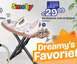 Dreamland Smoby Strijkplank met strijkijzer aanbieding
