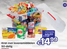 Dreamland Krat met levensmiddelen aanbieding