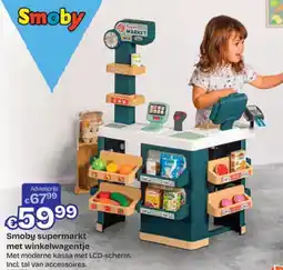 Dreamland Smoby supermarkt met winkelwagentje aanbieding
