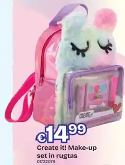 Dreamland Create it! Make-up set in rugtas aanbieding