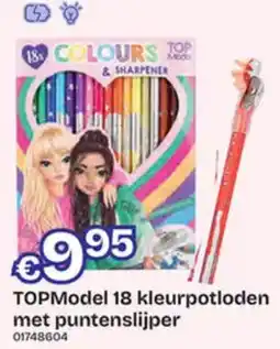 Dreamland TOPModel 18 kleurpotloden met puntenslijper aanbieding