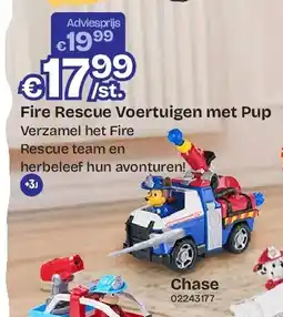 Dreamland Fire Rescue Voertuigen met Pup Chase aanbieding