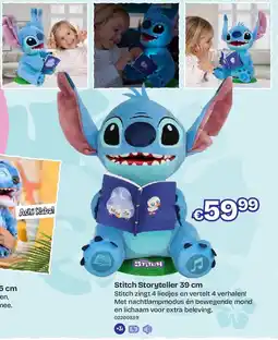 Dreamland Stitch Storyteller 39 cm Stitch zingt 4 liedjes en vertelt aanbieding