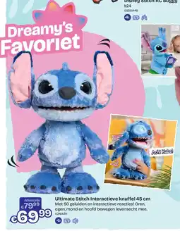 Dreamland Ultimate Stitch Interactieve knuffel 45 cm aanbieding