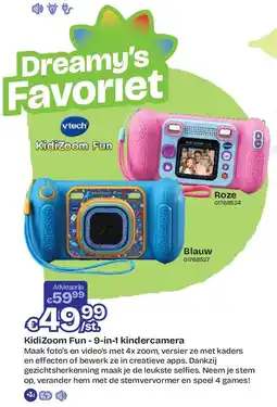 Dreamland KidiZoom Fun - 9-in-1 kindercamera Blauw aanbieding