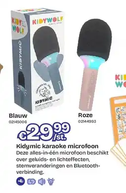 Dreamland Kidymic karaoke microfoon Blauw aanbieding