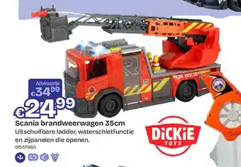 Dreamland Scania brandweerwagen 35cm aanbieding