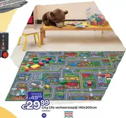 Dreamland City Life verkeerstapijt 140x200cm aanbieding