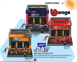 Dreamland Bburago Pit Pass 1:43 RedBull aanbieding