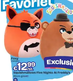Dreamland Squishmallows Five Nights At Freddy’s 20cm groot! Foxy aanbieding