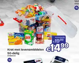 Dreamland Krat met levensmiddelen 50-delig aanbieding
